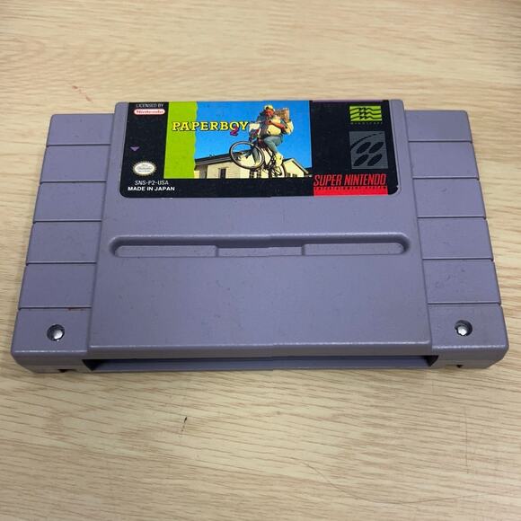 Super Nintendo SNES 1991 Paperboy 2 Game Authentic Tested - Picture 5 of 8